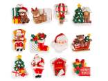 Magnet / Magnet with Christmas decoration in resin