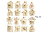 Magnet / Nativity Scene in resin with golden details