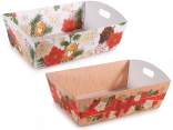 Medium Christmas paper tray with handles