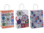 Medium paper bag / envelope with majolica print