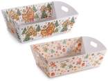 Medium paper tray with handles and Christmas decorations