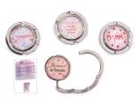 Metal bag holder with print for Mom