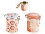 Metal food jar with airtight seal coffee