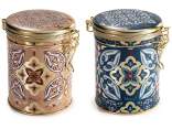 Metal food jar with airtight seal