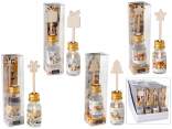 Mini profumatore ambiente 10ml con stick in legno natalizio