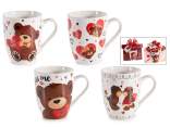 Mug en porcelaine de 300 ml décoré d'ours en peluche