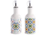 Oliera / acetiera in ceramica 200 ml e tappo con chiusura