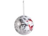 Openable metal food Christmas ball to hang