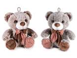 Osito de peluche con lazo y estampado de lunares
