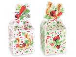 Paper box with lucky symbols print