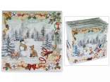 Paquet de 20 serviettes en papier à motifs de Noël