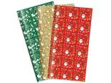 Paquet de 60 feuilles de papier cadeau glacé à motifs Noël