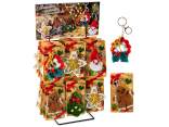 Porte-clés au crochet avec motif de Noël