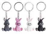 Porte-clés lapin en silicone