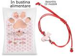 Pulsera sorpresa de animales con tarjeta y bolsa de comida
