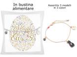 Pulsera sorpresa de metal con animal en bolsa comida