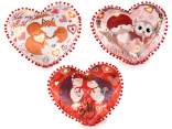Removable padded animal heart cushion with LED lights