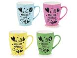 Rubber effect matt porcelain mug 