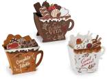 Sac/panier en tissu décoré de chocolats