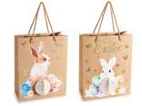 Sacchetto / busta carta kraft con decori pasquali 3D