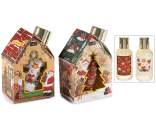 Set cadou de Crăciun cu gel de duș cu sclipici de 100 ml
