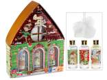 Set cadou de Craciun pentru casa cu 3 geluri de du? de 80 ml