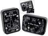 Set cadou vin metalic cu 3 accesorii pentru somelier
