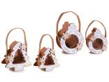Set of 2 cloth bags with glitter decoration window