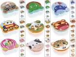 Set of polypropylene snack containers