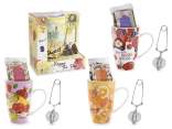 Set tisana da 40g, tazza in porcellana da 450ml e filtro