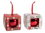 Sfera apribile alimentare rossa con nastro in conf. regalo