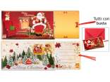 Sliding Christmas Greeting Card with Envelope