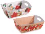 Small Christmas paper tray with handles