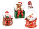 Snow globe with Christmas character in resin