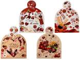 Sottopentola cioccolato in ceramica lucida su base sughero