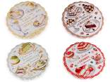 Sottopentola in ceramica decori dolcetti con base sughero
