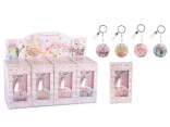 Spring resin keychain with tassel