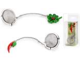 Steel infuser with resin lucky symbols