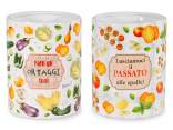 Suport pentru ustensile din ceramica decorat