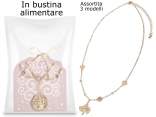 Surprise necklace metal Tree in card and food bag