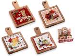 Tagliere in legno di acacia e ceramica