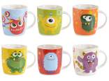 Taza porcelana 350ml con estampado de temática de monstruos