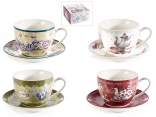 Tazza da tè in porcellana 250ml con piattino