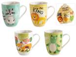 Tazza in porcellana 350ml per bimbi con animaletti