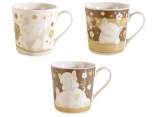 Tazza in porcellana con decoro elefantini