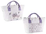 Thermal bag / lunch bag 8L lavender with pockets, handles
