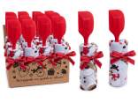 Torchon éponge de Noël avec spatule en silicone