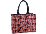 Tote bag in tessuto con manici e scritta Super Maestra