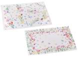 Tovaglietta in stoffa rettangolare con decori floreali