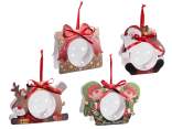 Transparent food opening sphere in Christmas packaging